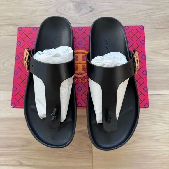 ☀️NEW☀️ Tory Burch Mellow Sandals Black 8